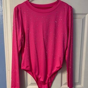 Women’s pink sparkly onesie XL